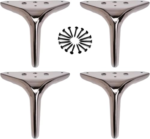 Generisch 4 Stück Möbelbeine aus Metall, schwere Sofabeine, DIY-Schrankbeine, Ersatzfüße(A,12CM) von Generisch