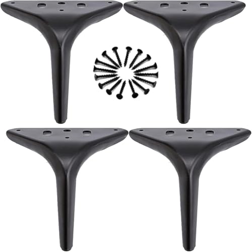 Generisch 4 Stück Möbelbeine aus Metall, schwere Sofabeine, DIY-Schrankbeine, Ersatzfüße(C,12CM) von Generisch