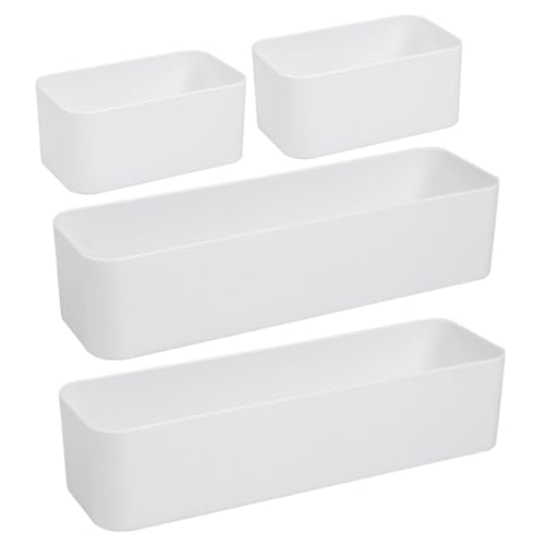 Generisch 4 Stück Wandmontierte Aufbewahrungsbox Teiliges Weiß Ohne Bohren Platzsparend Für Wohnzimmer Küche Badezimmer Tv Fernbedienung Organizer Kleinteile Sortierbox Generisch 4 Stück Wandmontierte Aufbewahrungsbox Teiliges Weiß Ohne Bohren Platzsparend Für Wohnzimmer Küche Badezimmer Tv Fernbedienung Organizer Kleinteile Sortierbox von Generisch
