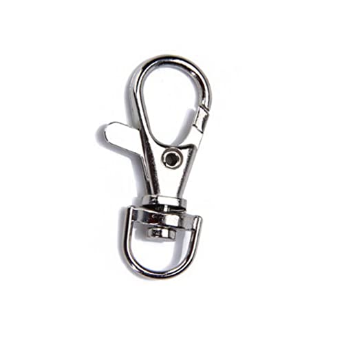 Generisch 40Stücke Durable Metall Swivel Eye Karabiner Schlüsselanhänger Silber für DIY Projekte Schlüsselbänder und Hundeleinen mit Starkem Federmechanismus und Einfachem Generisch 40Stücke Durable Metall Swivel Eye Karabiner Schlüsselanhänger Silber für DIY Projekte Schlüsselbänder und Hundeleinen mit Starkem Federmechanismus und Einfachem von Generisch