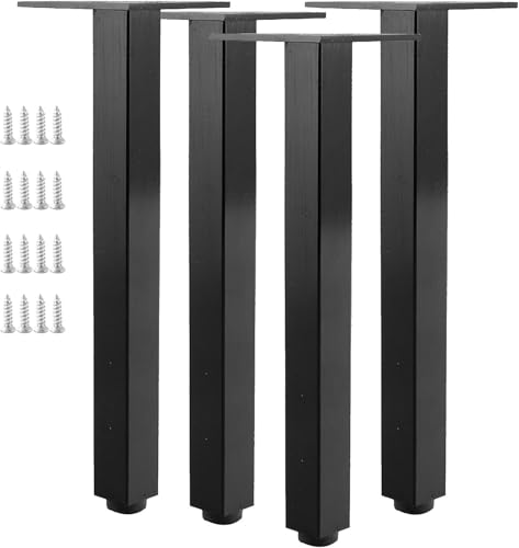 Generisch 4er-Set Moderne Möbelbeine Aus Metall, Robuste Sofabeine Und Schrankbeine Aus Vierkantrohren, Verstellbare DIY-Couchtischbeine(35cm) von Generisch