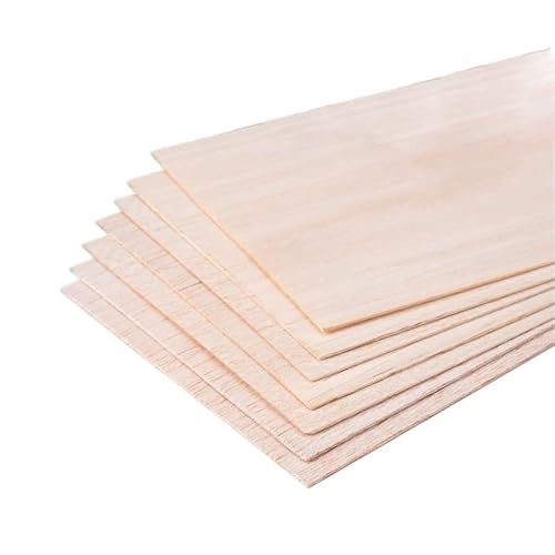 Generisch 5 Stück Sperrholzplatte 300mmx100mm, Balsaholz, 1mm-4mm(4mm) von Generisch