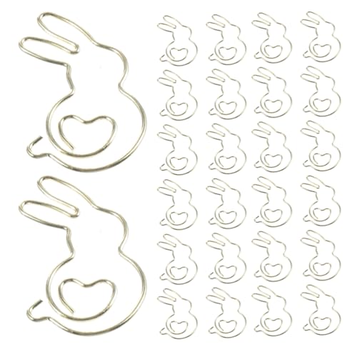 Generisch 50 Stück Büroklammern mit Hasenmotiv: Niedliche Büroklammern, Lesezeichen für die Dateiorganisation, Scrapbooking, Journaling – Metall-Dokumentenklammern für Schule, Büro und Zuhause Generisch 50 Stück Büroklammern mit Hasenmotiv: Niedliche Büroklammern, Lesezeichen für die Dateiorganisation, Scrapbooking, Journaling – Metall-Dokumentenklammern für Schule, Büro und Zuhause von Generisch