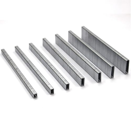 Generisch 5000 Stück U-förmige Heftklammern, gerade Luftmöbel, Nagelbefestigungswerkzeuge, Hardwares 406J, 410J, 413J, 416J, 419J, 422J von Generisch