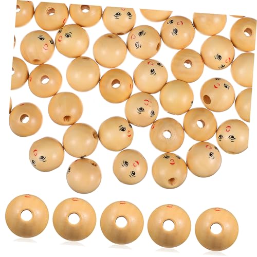 Generisch 50Stücke Holzperlen mit Unlackierte Kleine Holzperlen mit Löchern zum Basteln von Armbändern und DIY Projekten Unvollendete Holzperlen Generisch 50Stücke Holzperlen mit Unlackierte Kleine Holzperlen mit Löchern zum Basteln von Armbändern und DIY Projekten Unvollendete Holzperlen von Generisch