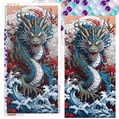 Generisch 5D Diamond Painting Drache Großes XXL 55x110cm Diamant Painting Bilder Diamond Art Erwachsene Full DIY Diamant Kunst Malerei Stickerei Set Kreuzstich Bilder Home Wand Dekor Generisch 5D Diamond Painting Drache Großes XXL 55x110cm Diamant Painting Bilder Diamond Art Erwachsene Full DIY Diamant Kunst Malerei Stickerei Set Kreuzstich Bilder Home Wand Dekor von Generisch