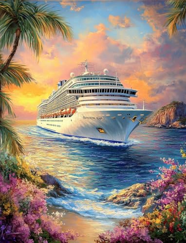 Generisch 5D Kreuzfahrtschiff auf Ozean Diamant Painting Pictures, DIY Diamant Art Painting Kits, Diamond Painting Set for Adults Anfänger, Mosaic Making Home Decor 30x40cm 1709 Generisch 5D Kreuzfahrtschiff auf Ozean Diamant Painting Pictures, DIY Diamant Art Painting Kits, Diamond Painting Set for Adults Anfänger, Mosaic Making Home Decor 30x40cm 1709 von Generisch