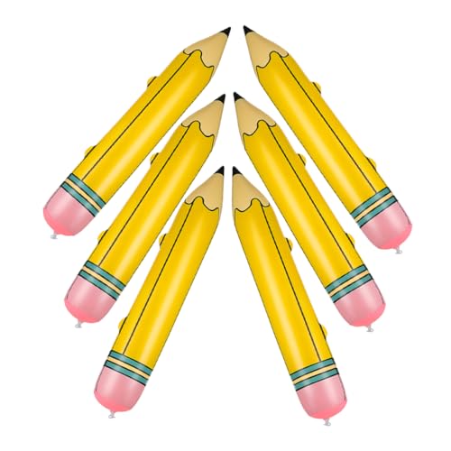 6 Stück Aufblasbarer Bleistiftballon Quaste Fiesta Geburtstagsballon Schwimmbecken fotohintergrund geburtstagsdekoration Bleistiftdekore Gefälligkeiten für Schulpartys Yellow 6 Stück Aufblasbarer Bleistiftballon Quaste Fiesta Geburtstagsballon Schwimmbecken fotohintergrund geburtstagsdekoration Bleistiftdekore Gefälligkeiten für Schulpartys Yellow von Generisch