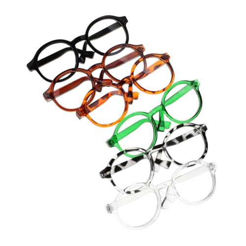 Generisch 6 Stück Mini Puppen Sonnenbrillen Teiliges Zubehör für Puppen DIY Brillen für Puppenoutfits Leicht Praktisch Stilvolle Accessoires für Kreatives von Generisch