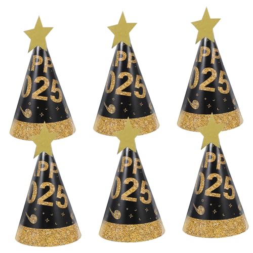Generisch 6 Stück Schwarzgoldener Papierhut Kegelhut Aus Papier Quaste Frohes Neues Jahr Partyhüte Silvester-partyhüte 2025 Bausatz Kappe Favorisieren Partypapierhut Des Neuen Jahres Generisch 6 Stück Schwarzgoldener Papierhut Kegelhut Aus Papier Quaste Frohes Neues Jahr Partyhüte Silvester-partyhüte 2025 Bausatz Kappe Favorisieren Partypapierhut Des Neuen Jahres von Generisch