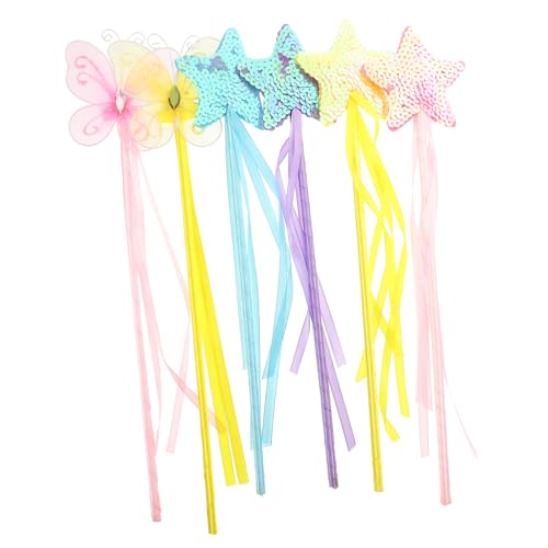 Generisch 6 Stück Teiliges Feenstab mit Ribbons Dekorative Zauberstäbe für Kostümpartys Auftritte und Fotografie Sanftes Material Sicher für Kinderhände Generisch 6 Stück Teiliges Feenstab mit Ribbons Dekorative Zauberstäbe für Kostümpartys Auftritte und Fotografie Sanftes Material Sicher für Kinderhände von Generisch