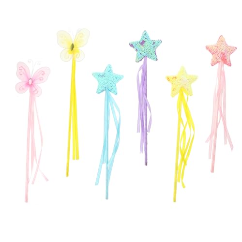 Generisch 6 Stück Teiliges Feenstäbe für Magische Angel Wand Dekoration für Partys und Bühnenaufführungen für Bunten Farben Generisch 6 Stück Teiliges Feenstäbe für Magische Angel Wand Dekoration für Partys und Bühnenaufführungen für Bunten Farben von Generisch