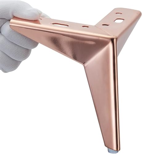 Generisch 6-Zoll-Möbelbeine, dreieckiges Sofabein, Küchenschrankfüße aus Metall, for Couchtische, Schränke, Tragfähigkeit 1000 Pfund(17cm/6.7in) von Generisch