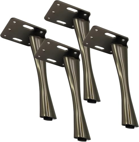 Generisch 6-Zoll-Sofabeine aus Metall, Moderne Möbelbeine, for Tische, Stühle, Schränke, Ottomane, Fernsehständer, 4 Stück(A) von Generisch