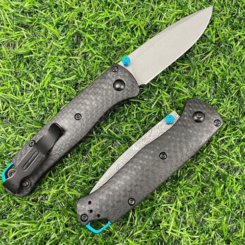 Generisch 6.69 Zoll Outdoor Messer Survival Tragbar Klappmesser Kohlefasergriff,für Outdoor, Wandern, Camping (B) von Generisch