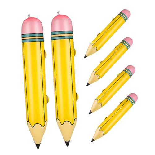 Generisch 6St Aufblasbarer Bleistiftballon Ballonpumpe elektrisch Buchstabenballons aus Folie Boom fotohintergrund geburtstagsdekoration Bleistift aufblasbar riesige Bleistifte PVC Yellow Generisch 6St Aufblasbarer Bleistiftballon Ballonpumpe elektrisch Buchstabenballons aus Folie Boom fotohintergrund geburtstagsdekoration Bleistift aufblasbar riesige Bleistifte PVC Yellow von Generisch