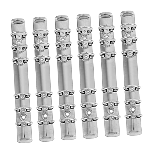 Generisch 6Stücke Teiliges Metall Loose Leaf Binder Ringe für DIY Dekorative Clips für Bürobedarf Leicht Tragbar für Schüler und Lehrer von Generisch