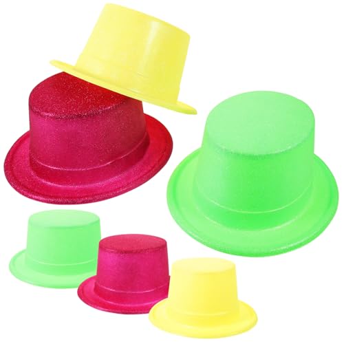 Generisch 6st Papierkappe Party-fedora-hut Zauberer Mütze Partyhüte Aus Papier Cosplay -kostüm Cosplay -hut Papierhüte Fedora-kappe Fedora-kostümhut Kostüm Hüte Papier Tophat von Generisch