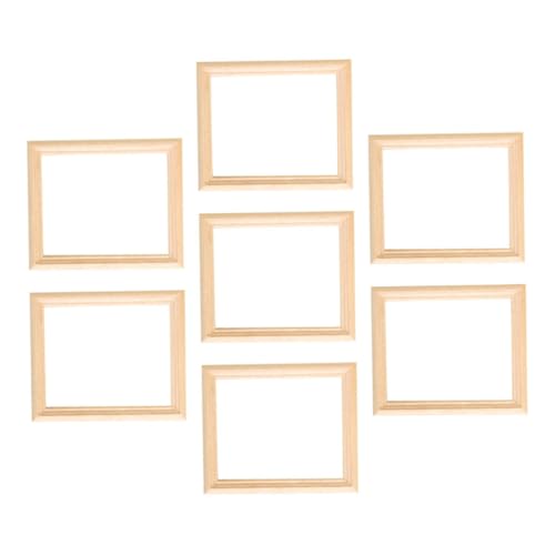 Generisch 7 Stück Handgefertigtes Hohlfotorahmen bilderrahmen Miniaturholzrahmen fotorahmen aus holz Wandartikeln für Wandkunst Hausspielzeug Puppenhaus -Szenenmodell Beige Generisch 7 Stück Handgefertigtes Hohlfotorahmen bilderrahmen Miniaturholzrahmen fotorahmen aus holz Wandartikeln für Wandkunst Hausspielzeug Puppenhaus -Szenenmodell Beige von Generisch