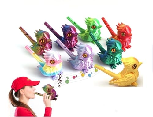 Generisch 8 Bunte 3D-gedruckte Vogelpfeifen für Musikinstrumente. Kinderspielzeug, Vogelsimulationsmusikinstrumente, wassergefüllte, klangverändernde Pfeifen, geeignet für Heimdekoration und Spiele Generisch 8 Bunte 3D-gedruckte Vogelpfeifen für Musikinstrumente. Kinderspielzeug, Vogelsimulationsmusikinstrumente, wassergefüllte, klangverändernde Pfeifen, geeignet für Heimdekoration und Spiele von Generisch