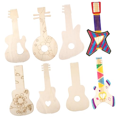 Generisch 8 Stk Holzgitarre aufblasbare Instrumente Gitarrenspielzeug Parteien Gitarren-Ausschnitte Dekorative Gitarrenformen Holzausschnitte zum Basteln Kunsthandwerk aus Holz Pappel Generisch 8 Stk Holzgitarre aufblasbare Instrumente Gitarrenspielzeug Parteien Gitarren-Ausschnitte Dekorative Gitarrenformen Holzausschnitte zum Basteln Kunsthandwerk aus Holz Pappel von Generisch
