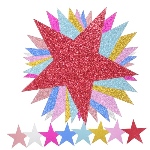 Generisch 80 Stück Teiliges Buntes Papier Stern Dekorationsset Glitzernde aus Papier für DIY Kinderprojekte Klassenzimmer Deko Party und Fensterdekoration Farben Je Generisch 80 Stück Teiliges Buntes Papier Stern Dekorationsset Glitzernde aus Papier für DIY Kinderprojekte Klassenzimmer Deko Party und Fensterdekoration Farben Je von Generisch