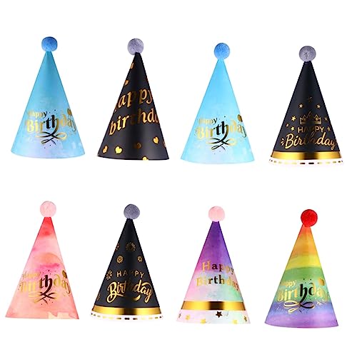 Generisch 8st Geburtstagshut Mit Farbdruckfolie -partyhüte Alles Zum Geburtstag Leuchtreklame Kinderhaube Geburtstag Kegelhut Geburtstagsbanner Geburtstagskappe Papier Generisch 8st Geburtstagshut Mit Farbdruckfolie -partyhüte Alles Zum Geburtstag Leuchtreklame Kinderhaube Geburtstag Kegelhut Geburtstagsbanner Geburtstagskappe Papier von Generisch