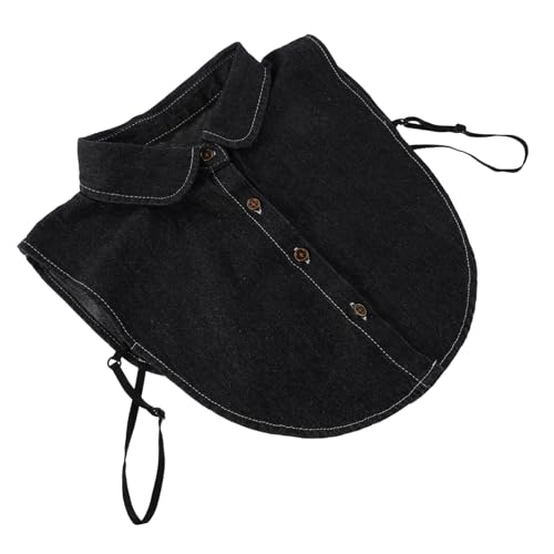 Generisch Abnehmbarer Jeanskragen für Frauen Falscher Dicky Kragen Leicht und Kompakt für Reisen und Büro Pflegeleichtes Denim Material für Stilvolle Outfits von Generisch
