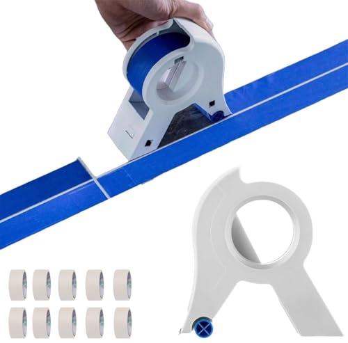 Generisch Abroller für Malerband, Maskiermaschine, Maskiermaschine, sicherer Master-Klebebandspender mit 10 Rollen Klebeband zum Malen Generisch Abroller für Malerband, Maskiermaschine, Maskiermaschine, sicherer Master-Klebebandspender mit 10 Rollen Klebeband zum Malen von Generisch