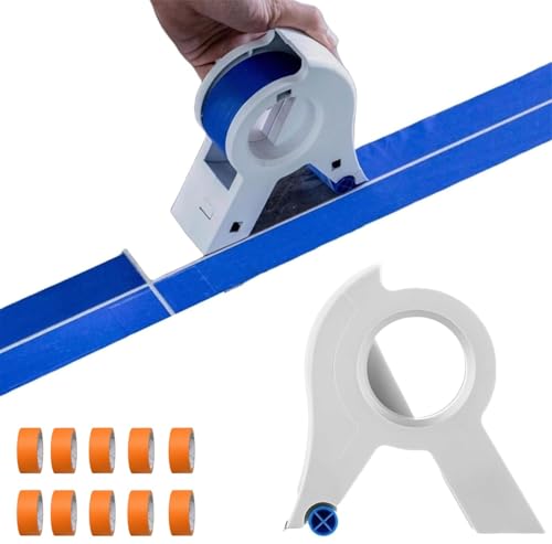 Generisch Abroller für Malerband, Maskiermaschine, Maskiermaschine, sicherer Master-Klebebandspender mit 10 Rollen Klebeband zum Malen Generisch Abroller für Malerband, Maskiermaschine, Maskiermaschine, sicherer Master-Klebebandspender mit 10 Rollen Klebeband zum Malen von Generisch