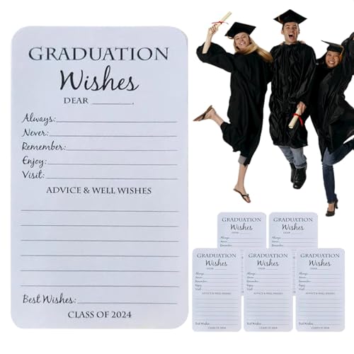 Generisch Absolventen-Traumkarte, Abschluss-Erwartungskarte - 6 Stück beschreibbare Blanko-Grußkarten zum Abschluss,College-Highschool-Abschlussfeier-Dekorationen für Klassentreffen, von Generisch