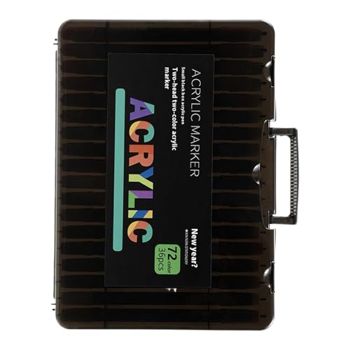 Generisch Acryl-Paint Marker Set - Doppelspitze Keramik Farbstifte | Wasserfeste Schnelltrocknende Malutensilien Mit Ausbleichschutz Für Stoffschuhdesign Und Modellbau Generisch Acryl-Paint Marker Set - Doppelspitze Keramik Farbstifte | Wasserfeste Schnelltrocknende Malutensilien Mit Ausbleichschutz Für Stoffschuhdesign Und Modellbau von Generisch