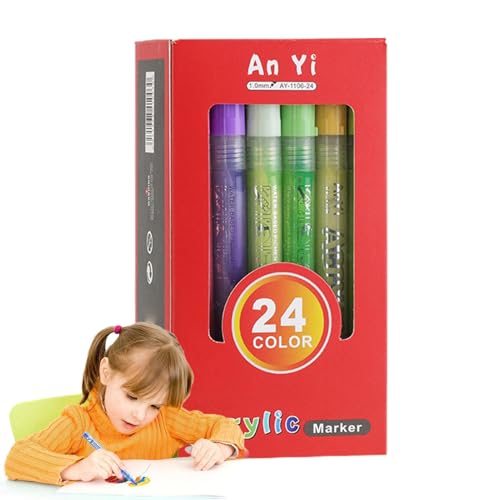 Generisch Acrylfarben, Acrylstifte für die Malerei | Feine Tipplackmarkierungen | Wasserdichtes Malwerkzeug, Handwerkskunstzubehör für professionelle Künstler oder Anfänger Generisch Acrylfarben, Acrylstifte für die Malerei | Feine Tipplackmarkierungen | Wasserdichtes Malwerkzeug, Handwerkskunstzubehör für professionelle Künstler oder Anfänger von Generisch
