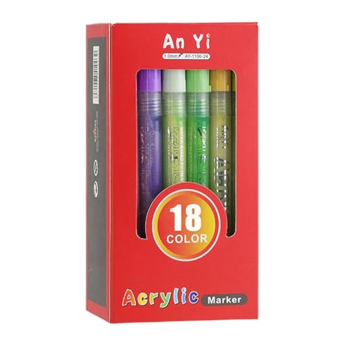Generisch Acrylfarben, Acrylstifte für die Malerei | Hochpigmentierte Stoffmarker | Wasserdichtes Malwerkzeug, Handwerkskunstzubehör für professionelle oder Anfänger von Generisch