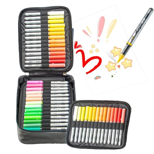 Generisch Ausmalmarker - Kunststift Set - 84 Farben Acryl-Marker Set Für Erwachsene Und Kinder Mit Holz- Und Stofftauglichkeit – Zeichenstifte Zum Malen Auf Verschiedenen Oberflächen Generisch Ausmalmarker - Kunststift Set - 84 Farben Acryl-Marker Set Für Erwachsene Und Kinder Mit Holz- Und Stofftauglichkeit – Zeichenstifte Zum Malen Auf Verschiedenen Oberflächen von Generisch
