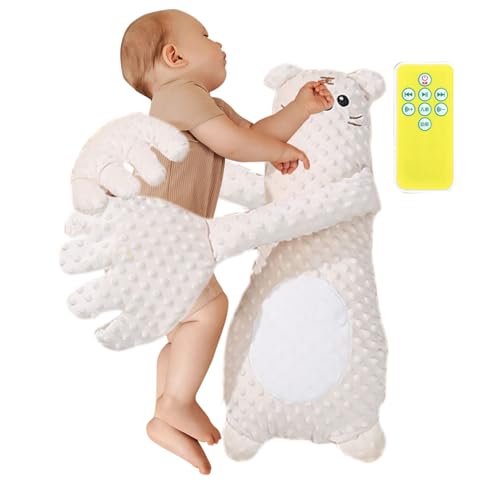 Generisch Baby Palm Hand, Children Nap Aid, Textured Ergonomic Soothing Hand with Remote Control for Multi-Sensory Nursing, Calming, Relaxation Tool, Babies and, Pearl Cotton von Generisch