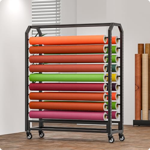 Generisch Bewegliches Stoffrollen-Aufbewahrungsregal – Verstellbarer Textil-Displayhalter für Auto-Vinyl, kommerzielle Folien und Fensterfolien – Vielseitig mit Aufhängestange Generisch Bewegliches Stoffrollen-Aufbewahrungsregal – Verstellbarer Textil-Displayhalter für Auto-Vinyl, kommerzielle Folien und Fensterfolien – Vielseitig mit Aufhängestange von Generisch