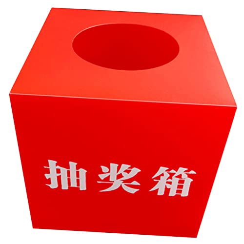 Generisch -Box Veranstalter Tombolaboxen für Tickets Fall Party Mini Inhaber Schlüssel briefkasten Gewinnspielboxen Tombola-Losbehälter Wahlurnen Tombola-Losboxen mit Schlitz pp rot von Generisch