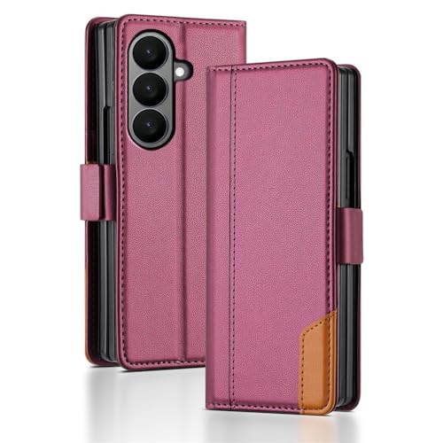 Generisch Brieftaschenetui für Samsung Galaxy Z Fold 7, Leder-Flip-Stand-Cover, Magnetverschluss, stoßfeste Ganzkörper-Hülle Generisch Brieftaschenetui für Samsung Galaxy Z Fold 7, Leder-Flip-Stand-Cover, Magnetverschluss, stoßfeste Ganzkörper-Hülle von Generisch