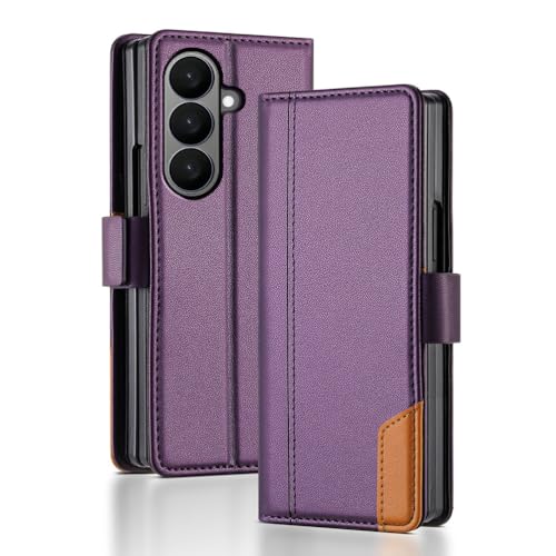 Generisch Brieftaschenetui für Samsung Galaxy Z Fold 7, Leder-Flip-Stand-Cover, Magnetverschluss, stoßfeste Ganzkörper-Hülle Generisch Brieftaschenetui für Samsung Galaxy Z Fold 7, Leder-Flip-Stand-Cover, Magnetverschluss, stoßfeste Ganzkörper-Hülle von Generisch