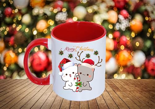 Generisch Bubu dudu Weihnachtstasse, FotoTasse mit eigenem Bild, Namen und Spruch, Individuelles Geschenk, 3.3E+2 ml, Plastik, Einwegbecher, Klassiker, Weihnachtstasse (Weiß) von Generisch