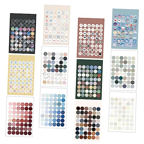Generisch Bunte Punkte Aufkleber Für Tagebuch Und Scrapbooking Multifunktionale Kalender Sticker Für Kreative Planungen Und Dekorationen Gemischte Designs Generisch Bunte Punkte Aufkleber Für Tagebuch Und Scrapbooking Multifunktionale Kalender Sticker Für Kreative Planungen Und Dekorationen Gemischte Designs von Generisch
