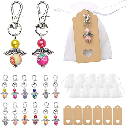 Generisch Communion Guardian Angel Keychain, First Communion Favors Angel Keychain for Guests with Card, baptism favors for guests Communion Gifts (30PCS*A) von Generisch