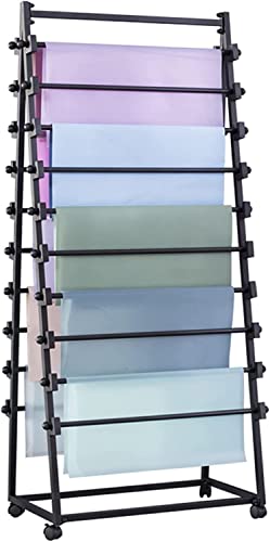 Generisch Craft Room Organizer Display-Ständer, doppelseitiges Schal-/Geschenkpapier-Aufbewahrungs-Organizer-Gestell mit Rädern, freistehendes Band-Display-Ständerregal aus Metall mit bewegl Generisch Craft Room Organizer Display-Ständer, doppelseitiges Schal-/Geschenkpapier-Aufbewahrungs-Organizer-Gestell mit Rädern, freistehendes Band-Display-Ständerregal aus Metall mit bewegl von Generisch