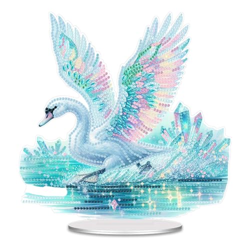 Generisch DIY 5D Diamond Painting Schwan Aufsteller, Diamant Malerei Tier Tischdeko Kunst Set, für Anfänger Hausgeschenk Familie Deko Geschenk-Schwan Generisch DIY 5D Diamond Painting Schwan Aufsteller, Diamant Malerei Tier Tischdeko Kunst Set, für Anfänger Hausgeschenk Familie Deko Geschenk-Schwan von Generisch