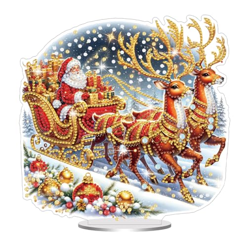 Generisch DIY Diamond Painting Desktop Deko,Weihnachten Weihnachtsmann Tischdeko,Diamant Painting,Diamant Malerei Tisch Ornamente für Zuhause,Büro,Dekoration,Geschenk für Familie Generisch DIY Diamond Painting Desktop Deko,Weihnachten Weihnachtsmann Tischdeko,Diamant Painting,Diamant Malerei Tisch Ornamente für Zuhause,Büro,Dekoration,Geschenk für Familie von Generisch