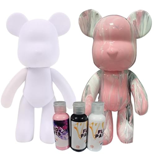 Generisch DIY-Malflüssigkeit Bär Figur Kit - Heimdekorationen Malen Bastelset, Haus Dekoration, Kreative Blanko Malerei, fluid bear painting I inkl. 3 Farben, Bär, Pinsel, Tischdecke, Schürze (Pink) Generisch DIY-Malflüssigkeit Bär Figur Kit - Heimdekorationen Malen Bastelset, Haus Dekoration, Kreative Blanko Malerei, fluid bear painting I inkl. 3 Farben, Bär, Pinsel, Tischdecke, Schürze (Pink) von Generisch