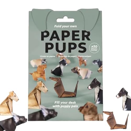 Generisch DIY -Papier -Katzen -Kit, lustige 3D -Papierhund- und Katze und Dinosauriermodelle, Tierpapiere Skulpturenpapierhandwerkskit, mit klaren einfachen Anweisungen, Desktop -Dekoration (B) von Generisch