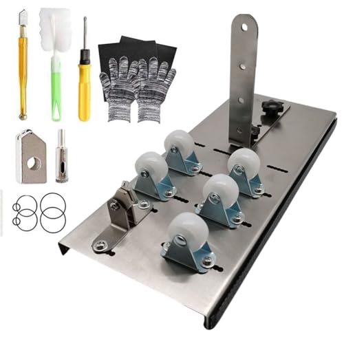 Generisch DIY-glasflaschen-schneideset, Edelstahl-glasschneider, Verstellbare Diamantklinge, Kreative Glasflaschen-Transformation, Umweltfreundliche Handwerkswerkzeuge (FiveRounds) von Generisch