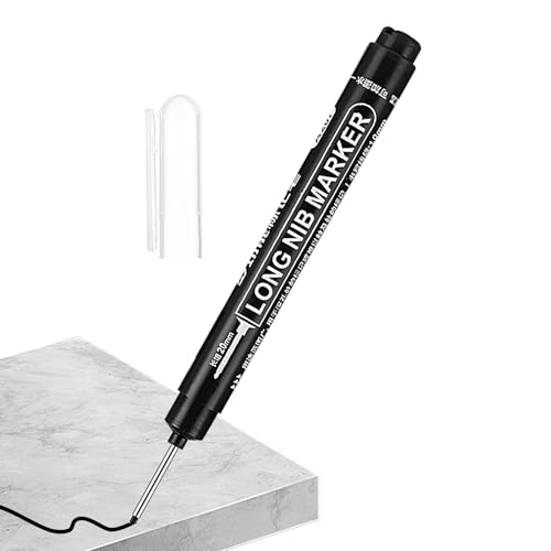 Generisch Deep-Reach-Marker, Zimmermannsstift | 20 mm langer Tintenmarker mit tiefer Spitze - Zimmermanns-Tintenmarker, schnell trocknende Bohrmarker mit langem Kopf für und Bauarbeiter Generisch Deep-Reach-Marker, Zimmermannsstift | 20 mm langer Tintenmarker mit tiefer Spitze - Zimmermanns-Tintenmarker, schnell trocknende Bohrmarker mit langem Kopf für und Bauarbeiter von Generisch